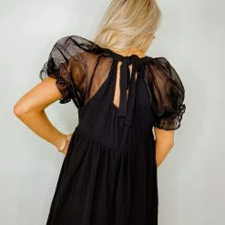 Entro Dresses Meredith Square Neck Babydoll Dress