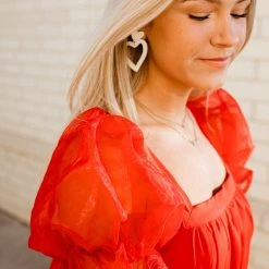 Entro Dresses Meredith Square Neck Babydoll Dress