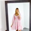 Entro Dresses Maya Gingham Sweetheart Dress