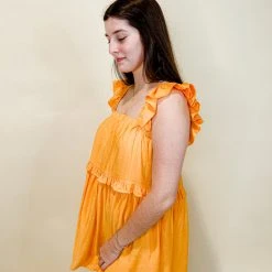 Blue Blush Dresses Bliss Ruffle Babydoll Dress