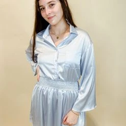 Blue Blush Mary Claire Bell Sleeve Dress Dresses