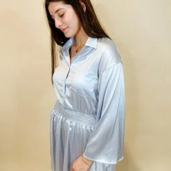 Blue Blush Mary Claire Bell Sleeve Dress Dresses