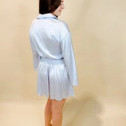 Blue Blush Mary Claire Bell Sleeve Dress Dresses