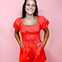 &Merci Rompers Jillian Bubble Sleeve Romper