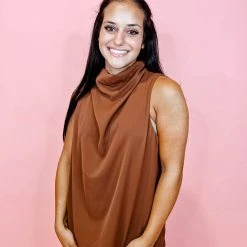 Entro Happy Hour Cowl Neck Top Tops