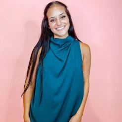 Entro Happy Hour Cowl Neck Top Tops