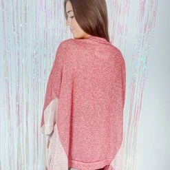 Fantastic Fawn Early Night Oversized V-Neck Top