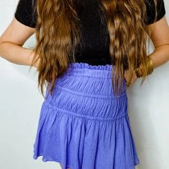 Entro Bottoms Holland High Waisted Smocked Skirt - Stylish & Comfortable Women's Skirt 11 Entro Bottoms Holland High Waisted Smocked Skirt