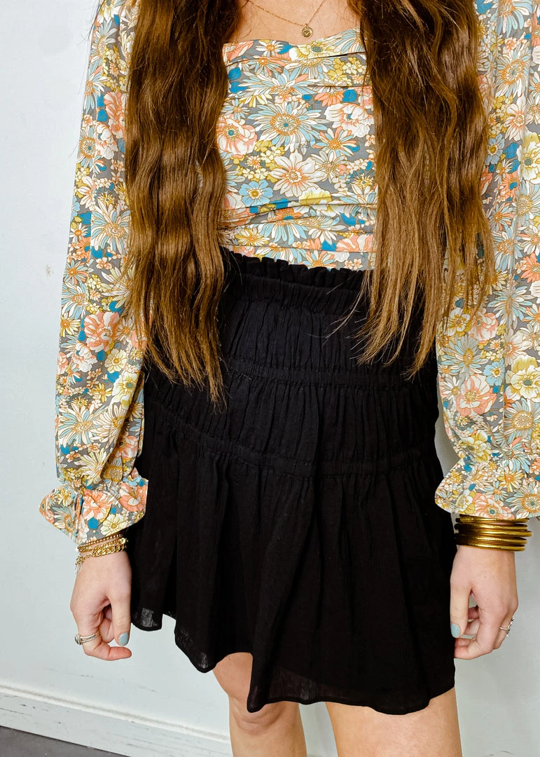 Entro Bottoms Holland High Waisted Smocked Skirt - Stylish & Comfortable Women's Skirt 5 Entro Bottoms Holland High Waisted Smocked Skirt