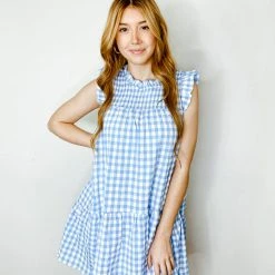 &Merci Dresses Florence Gingham Mini Dress