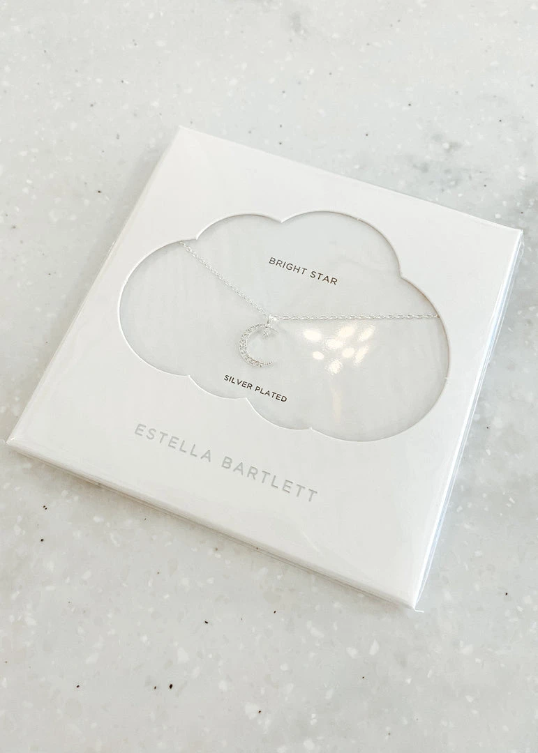 Estella Bartlett Moon & Star Necklace - Elegant Celestial Jewelry for Women 4 Estella Bartlett Jewelry Moon & Star Necklace