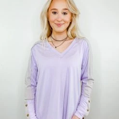 143 Story Penny Contrast Stitch Top