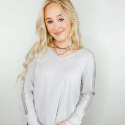 143 Story Penny Contrast Stitch Top