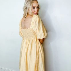 &Merci Dresses Layla Twist Front Babydoll Dress - Elegant Women's Party Dress 9 &Merci Dresses Layla Twist Front Babydoll Dress