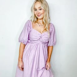 &Merci Dresses Layla Twist Front Babydoll Dress