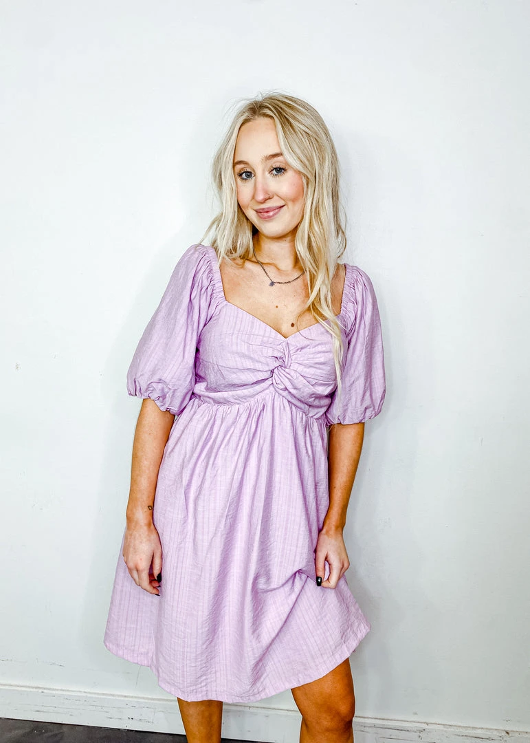 &Merci Dresses Layla Twist Front Babydoll Dress - Elegant Women's Party Dress 3 &Merci Dresses Layla Twist Front Babydoll Dress