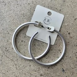 Crystal Trading Jewelry Brass Hoop Earring