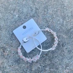 TRENDY Wholesale Flower Beaded Hoops