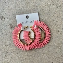 TRENDY Wholesale Statement Raffia Hoops