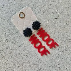 Golden Stella Gameday Letter Earrings