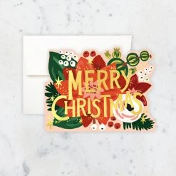 Idlewild Co Gifts Poinsettia Card - Box Of 8