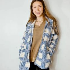 HYFVE Outerwear Fallon Sherpa Plaid Jacket
