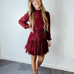 She + Sky Holly Long Sleeve Dress Dresses
