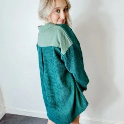 143 Story Hunter Contrast Corduroy Jacket Tops