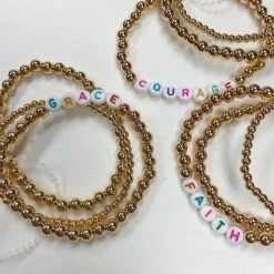 Golden Stella Jewelry Message Beaded Bracelet