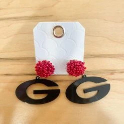 Golden Stella 'G' Gameday Earrings Game Day Collection