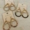 Golden Stella Jewelry Beaded Teardrop Earrings