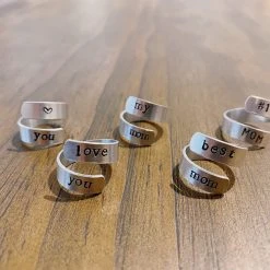 The Swank Company Silver Mama Wrap Rings