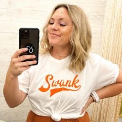 The Swank Company Swank Baseball Letter Tee Tops