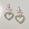 Golden Stella Jewelry Bride Heart Earrings