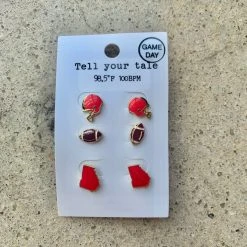Golden Stella Gameday Trio Earring Set Game Day Collection