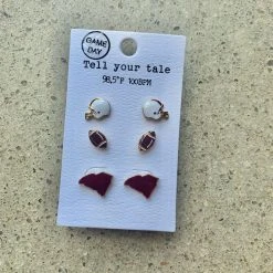 Golden Stella Gameday Trio Earring Set Game Day Collection