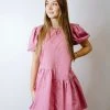 2.7 August Apparel Dresses Campbell Knit Poplin Dress