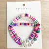 TRENDY Wholesale BFF Rubber Bead Bracelet Set Jewelry