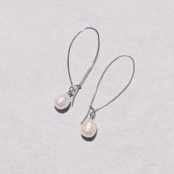 TRENDY Wholesale Freshwater Pearl Wire Earrings Jewelry