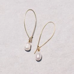 TRENDY Wholesale Freshwater Pearl Wire Earrings Jewelry