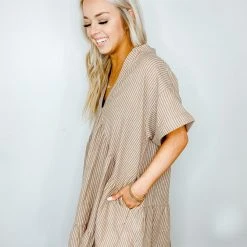 By Together Royce Short Sleeve Ruffle Dress Dresses