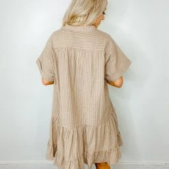 By Together Royce Short Sleeve Ruffle Dress Dresses