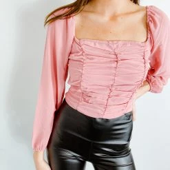 Love Tree Kendall Ruched Top