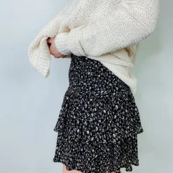 By Together Bottoms Brooklyn Smocked Ruffle Mini Skirt