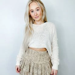 By Together Taylor Smocked Ruffle Mini Skirt