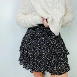 By Together Bottoms Brooklyn Smocked Ruffle Mini Skirt