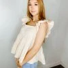 By Together Mary Kate Ruffle Top Tops