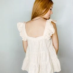 By Together Mary Kate Ruffle Top Tops