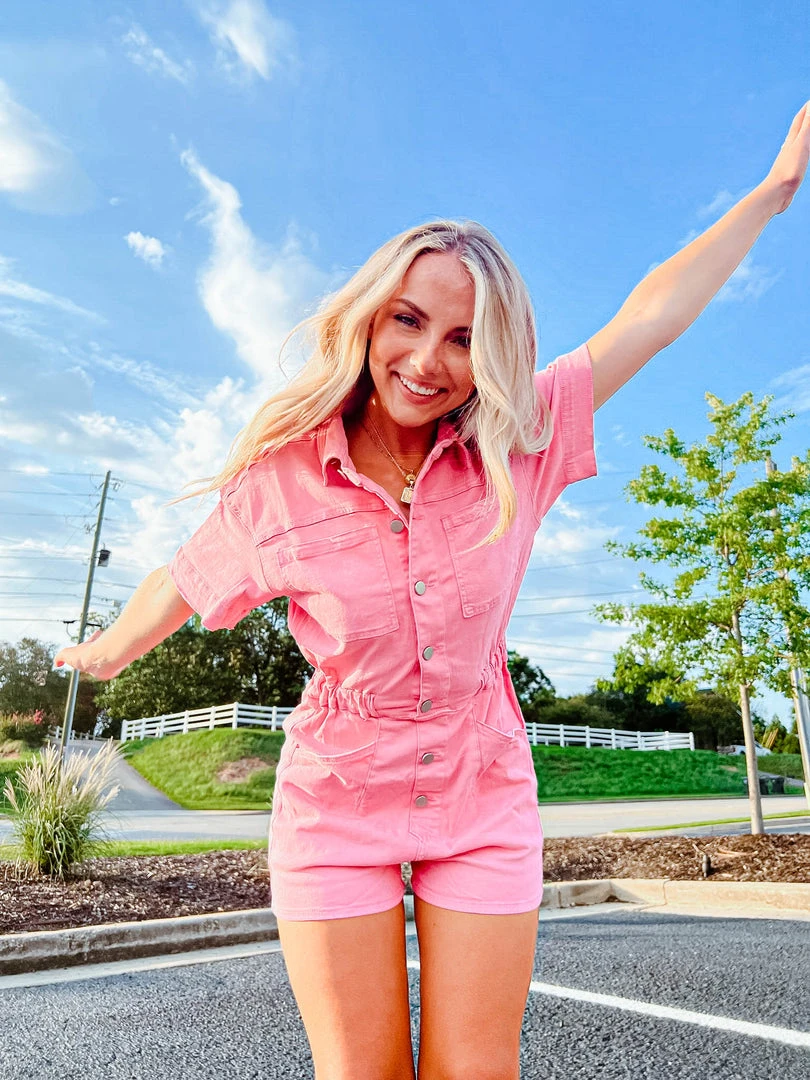 Day + Moon Maggie Denim Romper - Stylish Women's Romper for Casual Wear 6 Day + Moon Rompers Maggie Denim Romper