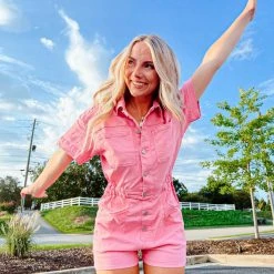 Day + Moon Rompers Maggie Denim Romper